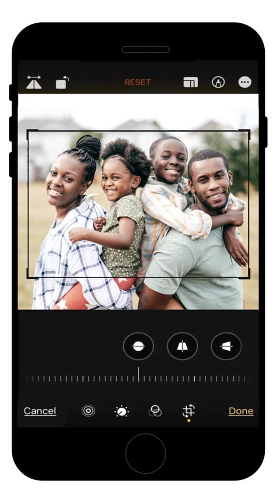 Be sure to crop images correctly when using your cell phone for church directory photos