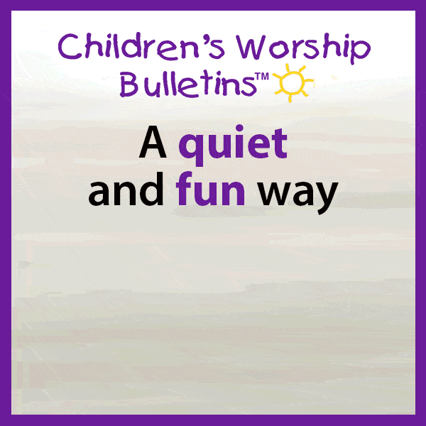 15794 Childrens Worship Bulletins Quiet Fun Church Activity