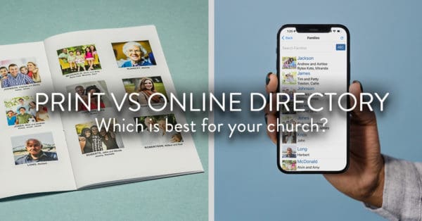 Instant Church Directory Printed vs Online Church Directory