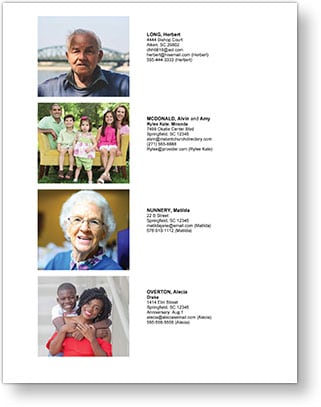 Instant Church Directory Families Details Image