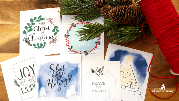 Christmas Watercolor Scripture Cards For Churches
