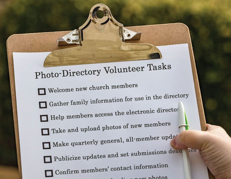 Directory volunteers tasks