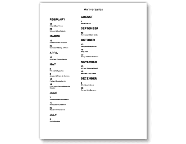 church directory template microsoft publisher